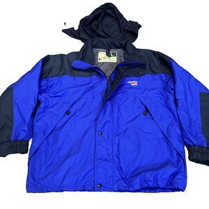 Vintage Pepsi Wear guard Water Resistant Ski Jacket Men’s Size Large - Hooded